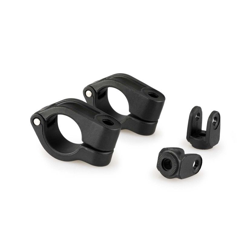 puig ricambio set di morsetti per fendinebbia 20 su tubo di diametro 255mm nero