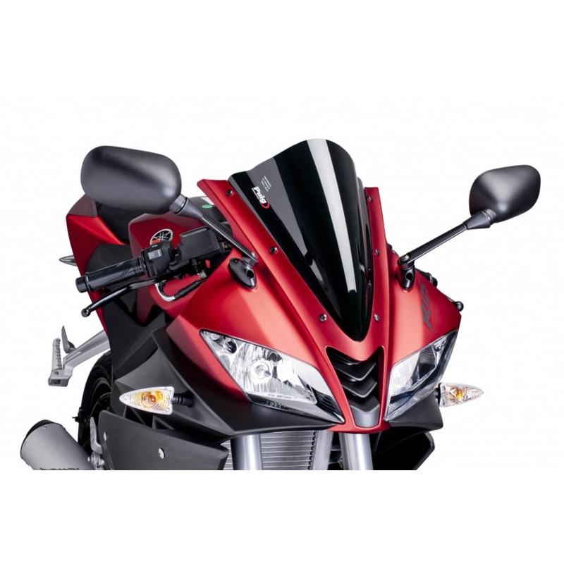 Pare-brise Puig Racing pour Yamaha YZF R125 08-18 noir