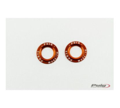 puig set ricambi in alluminio tamponi forcella anteriore phb19 arancione