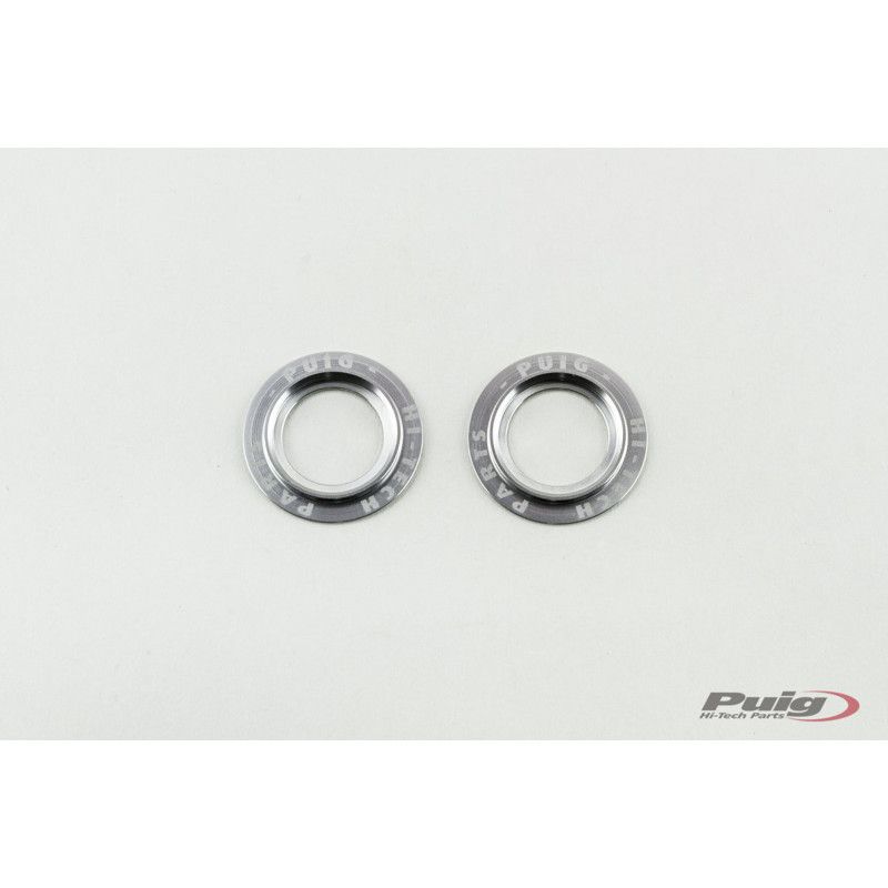 Jeu de pieces detachees pour fourche avant Puig en aluminium PHB19 argent