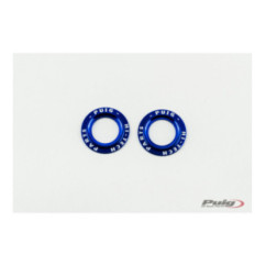 Jeu de pieces detachees Puig pour fourreaux de fourche arriere en aluminium PHB19 bleus