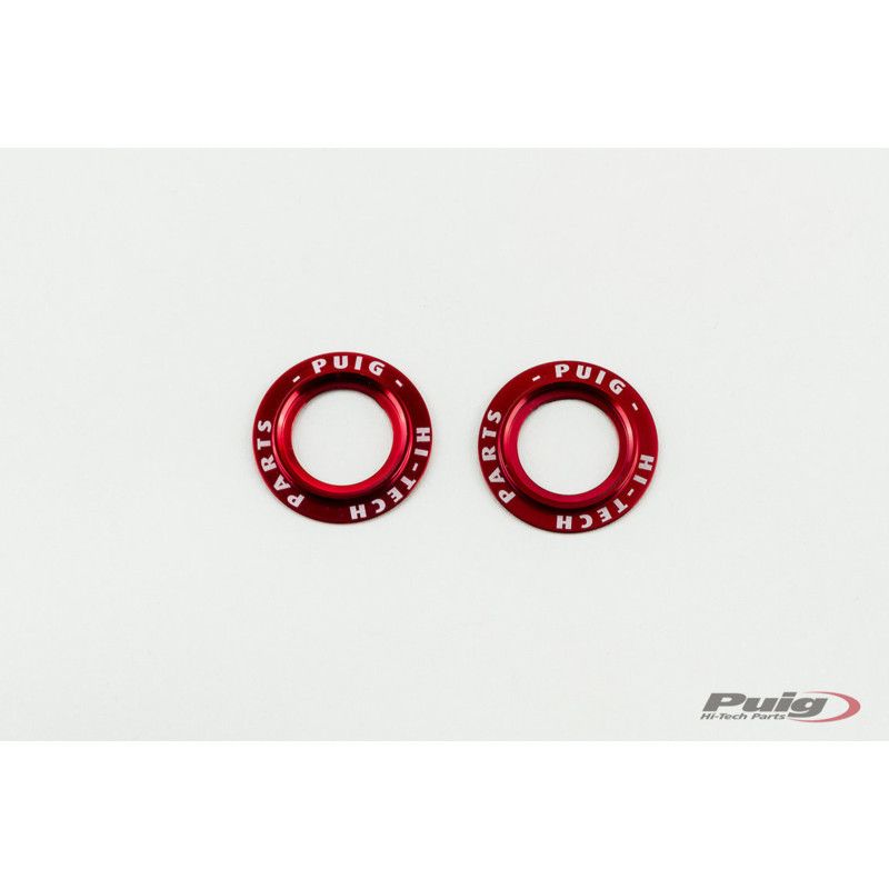 Puig Set Ersatzteile Aluminium Hinterradgabel-Schieberegler phb19 rot