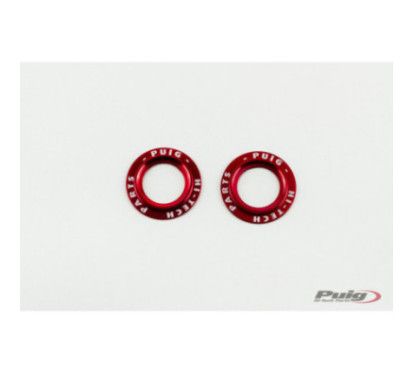 Puig Set Ersatzteile Aluminium Hinterradgabel-Schieberegler phb19 rot