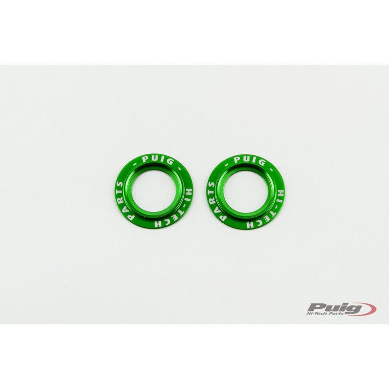 puig set ricambi in alluminio tamponi forcella posteriore phb19 verde