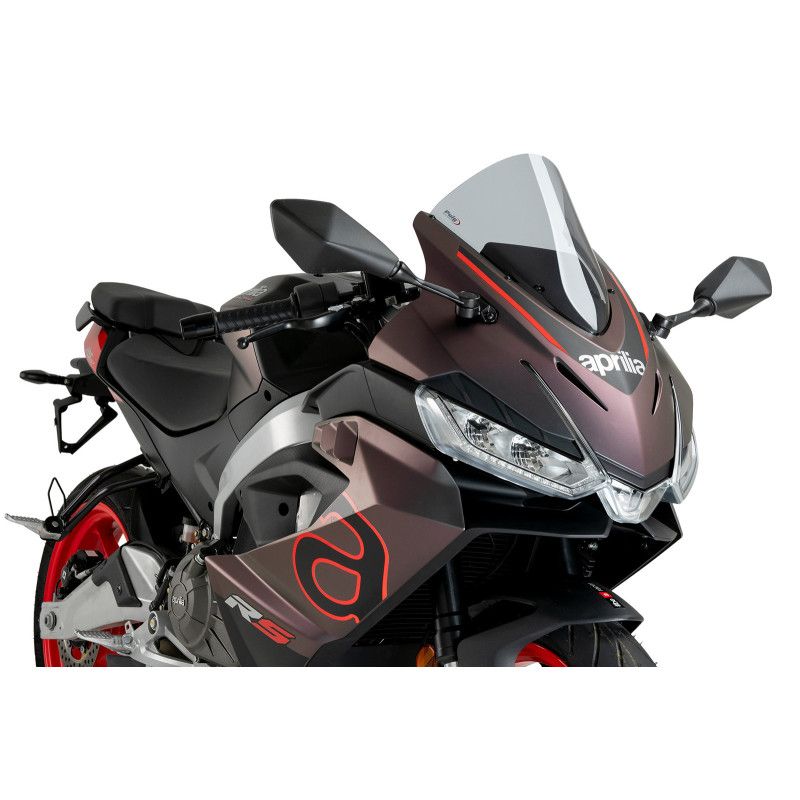 puig r racer windshield for aprilia rs 457 24 25 light smoke