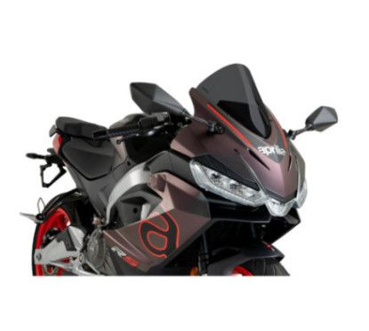 puig r racer windshield for aprilia rs 457 24 25 dark smoke