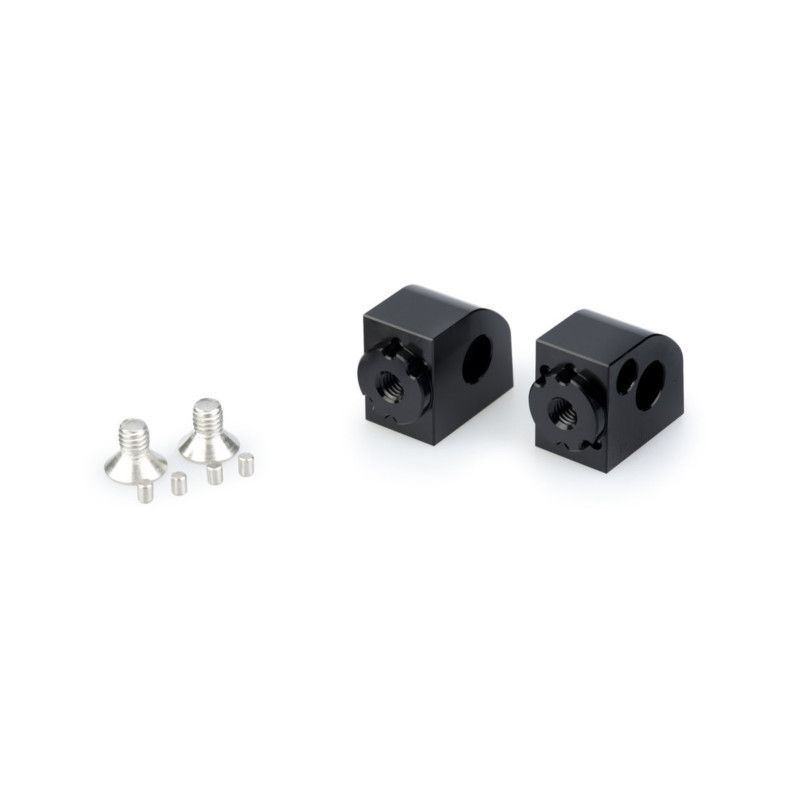 puig adjustable passenger footrest adapters for yamaha yzf r1 race 24 25 black