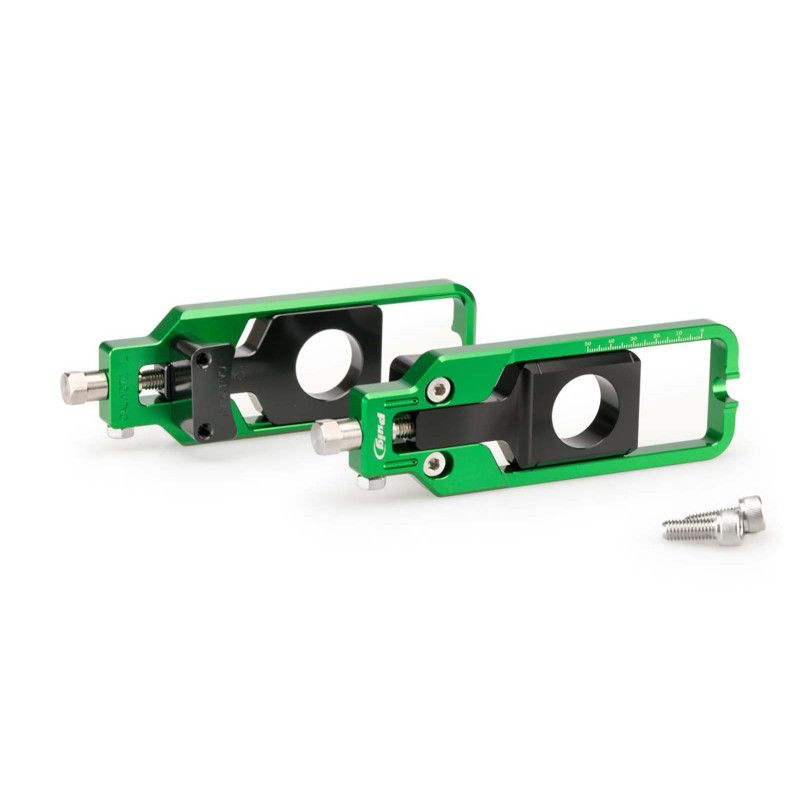 Tensor de cadena Puig para Yamaha YZF R1 Race 24/25 verde
