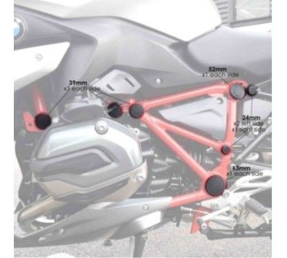 Puig Rahmenkappen BMW R1250 RS 19 25 schwarz