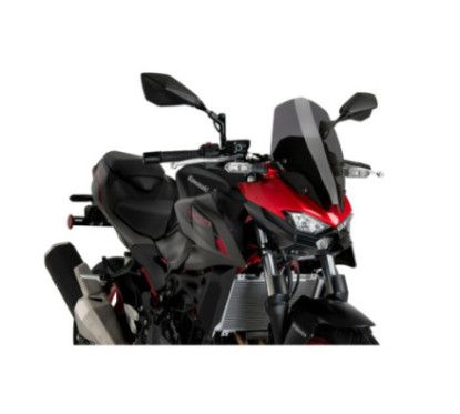 puig naked ng touring screen for kawasaki z500 se 24 25 dark smoke