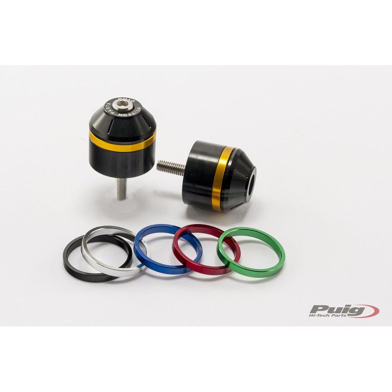 Equilibradores Puig Short Mod con anillos para Suzuki DL650XT V-Strom Explorer 2025 negro