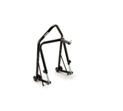 tete de direction puig bequille avant noire equipee de 4 roues en nylon
