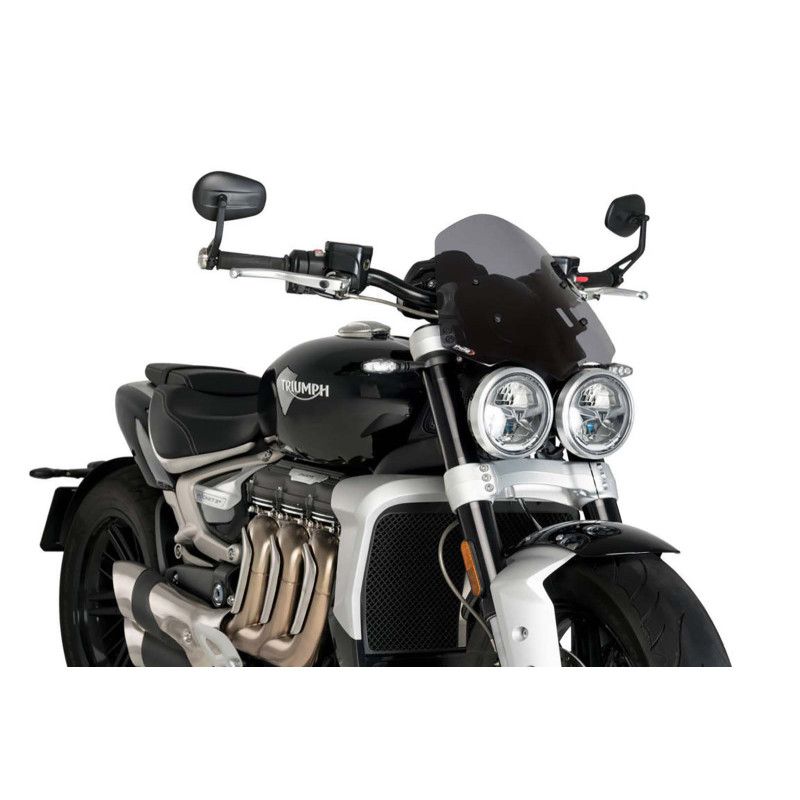 Bulle Puig Naked NG Touring pour Triumph Rocket III Storm GT 2020-2024 fumee foncee
