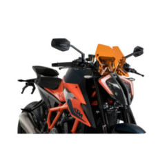 PARE-BRISE PUIG NAKED NG SPORT POUR KTM 1290 SUPERDUKE R EVO 22-23 ORANGE