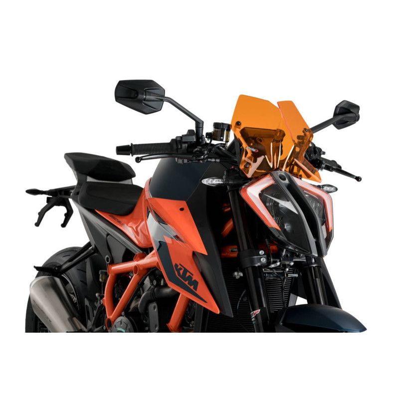 Puig Naked NG Sportscheibe fur KTM 1290 Superduke R Evo 22 23 orange