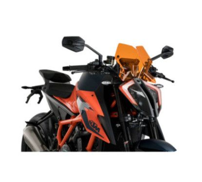 Puig Naked NG Sportscheibe fur KTM 1290 Superduke R Evo 22 23 orange
