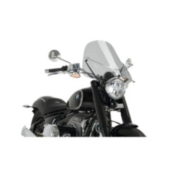 CUpula Puig Naked NG Touring para BMW R18 21-26, color ahumado claro.