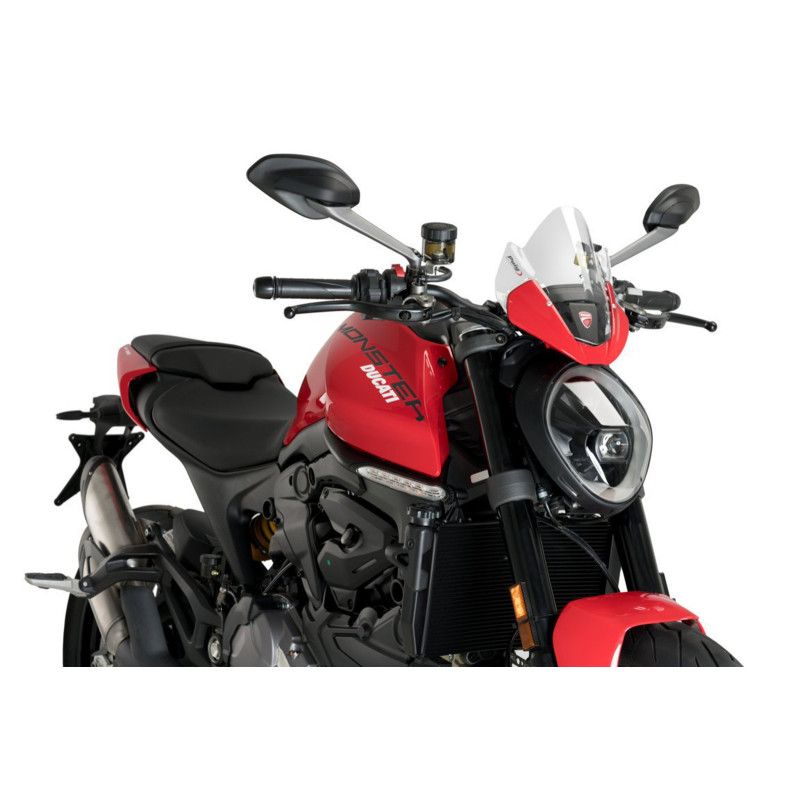 puig sport windshield for ducati monster 937 21 25 transparent