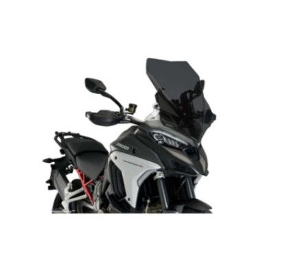 puig touring windshield for ducati multistrada v4 s 21 25 dark smoke