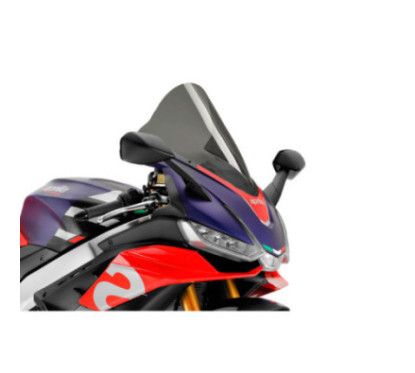 puig r racer windshield for aprilia rsv4 1100 factory 21 25 dark smoke
