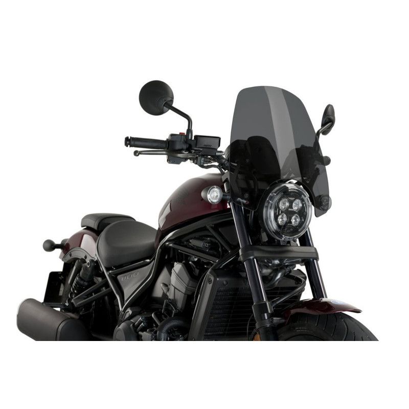 Puig Naked NG Touring-Windschutzscheibe fur Honda CMX1100 Rebel 21 25, dunkler Rauch
