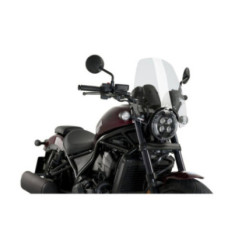 Pare-brise PUIG NAKED NG TOURING pour Honda CMX1100 REBEL 21-24 transparent