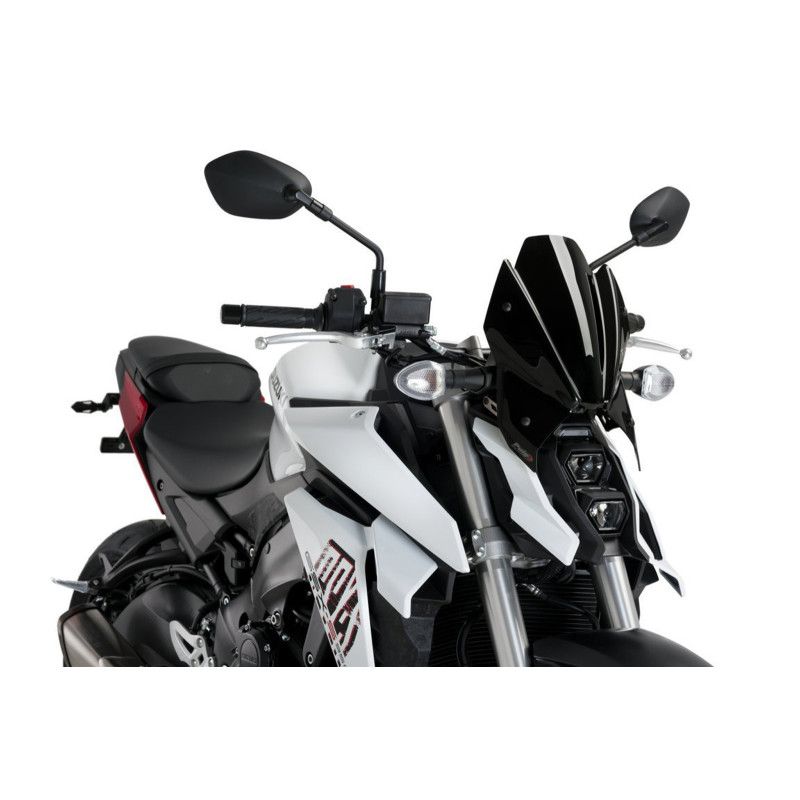 Bulle sport Puig Naked NG pour Suzuki GSX S1000 2021-2025, noire