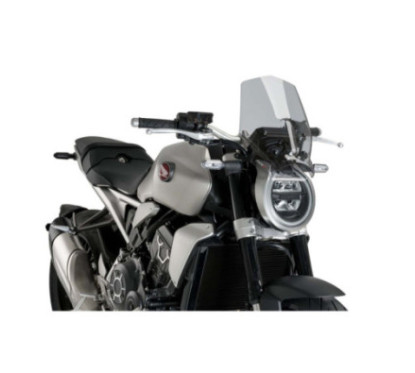 puig cupolino naked ng sport per honda cb1000r black edition 21 25 fume chiaro