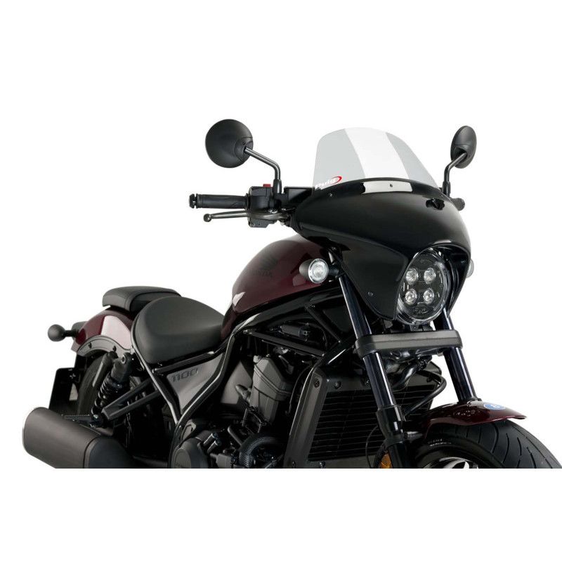 puig batwing sml touring windshield for honda cmx1100 rebel 21 25 light smoke 21070h