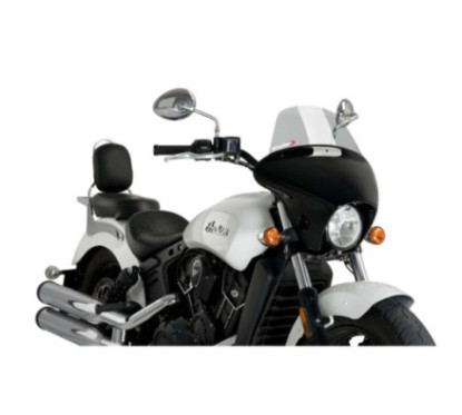 Pare-brise Puig Batwing SML Touring pour Indian Scout 15-25, fume clair