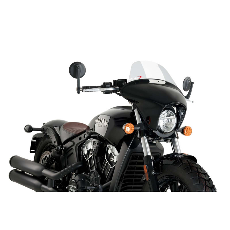Pare-brise Puig Batwing SML Touring pour Indian Scout Bobber 18-25, transparent 21074W