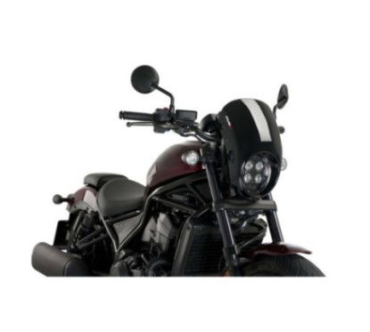 puig anarchy semi-windshield windshield for honda cl500 23 25 black