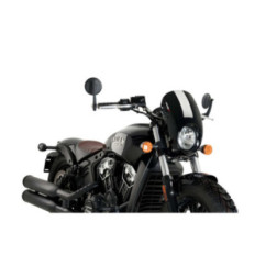 Pare-brise semi-carEnage Puig Anarchy pour Indian Scout 17-20 noir