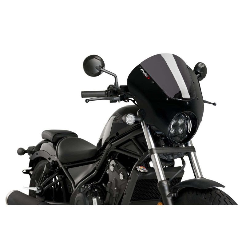 puig cupolino semicarenato dark night per honda cmx500 rebel 20 25 fume scuro