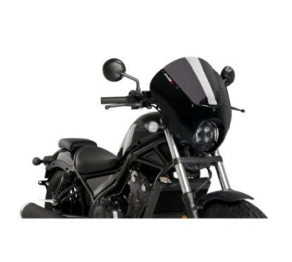 puig cupolino semicarenato dark night per honda cmx500 rebel 20 25 fume scuro