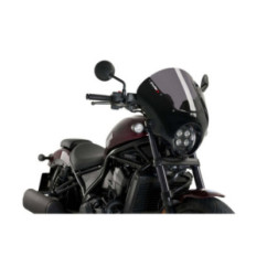 PUIG Halbverglaste Windschutzscheibe Dunkelnacht fUr Honda CMX1100 Rebel 21-24 Hellrauch-21104H