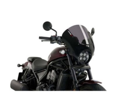 Demi-carenage Puig Dark Night pour Honda CMX1100 Rebel 2021-2025, fume clair 21104H