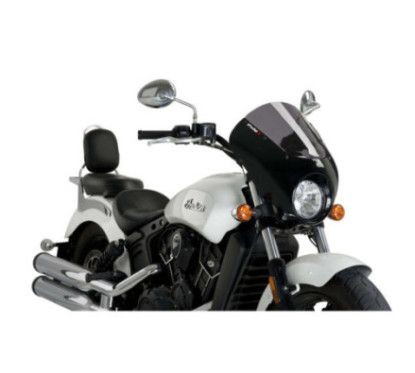 puig dark night semi-windshield for indian scout 15 25 dark smoke