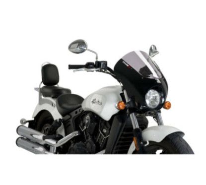 Demi-carenage Puig Dark Night pour Indian Scout 15/25 fume clair