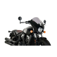 PUIG Halbautomatische Windschutzscheibe Dunkelnacht fUr Indian Scout Bobber 18-26 Light Smoke-21107H