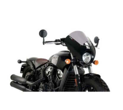 puig dark night semi-windshield for indian scout bobber 18 25 light smoke 21107h