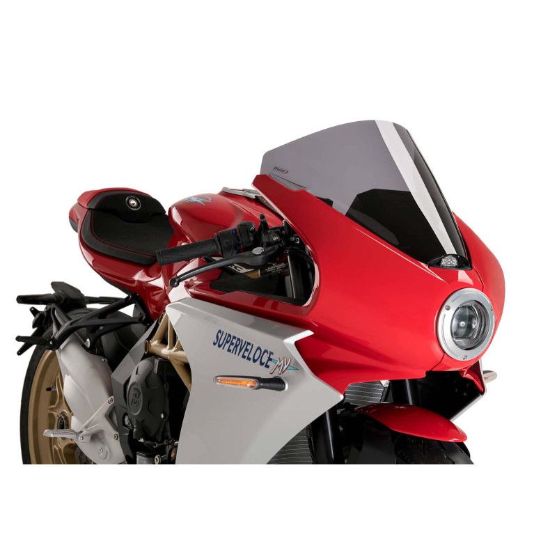 Parabrisas Puig R Racer para MV Agusta Superveloce 800 2025 ahumado oscuro