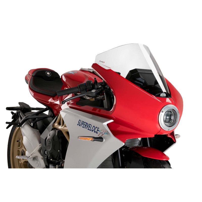 Puig Windschutzscheibe R Racer fur MV Agusta Superveloce 800 S 20 25 klar