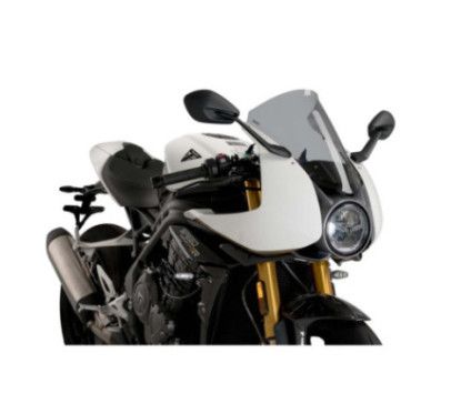 puig windshield r racer for triumph speed triple 1200 rr 22 25 light smoke