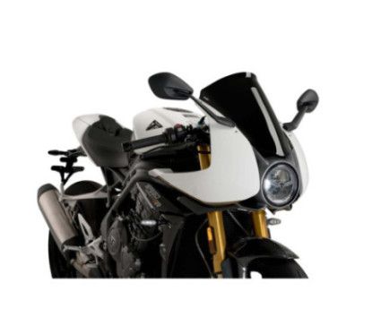 puig windshield r racer for triumph speed triple 1200 rr 22 25 black
