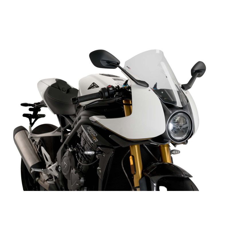 puig windshield r racer for triumph speed triple 1200 rr 22 25 transparent