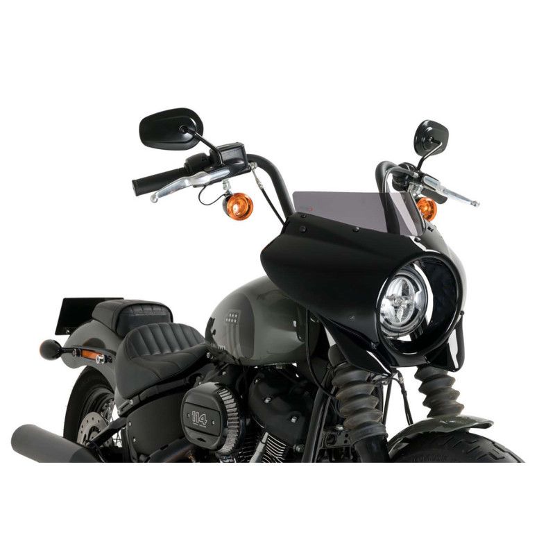 puig semi-windshield sport mirage for harley d softail street bob fxbb 21 24 dark smoke 21331f