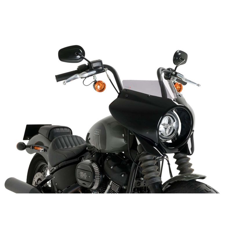 puig semi-windshield sport mirage for harley d softail street bob fxbb 21 24 light smoke 21331h