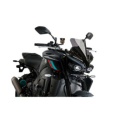 Bulle sport Puig Naked NG pour Yamaha MT-10 SP 22-26, fumEe foncEe