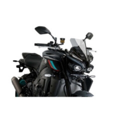 Bulle sport Puig Naked NG pour Yamaha MT-10 SP 22-26, teinte fumEe claire